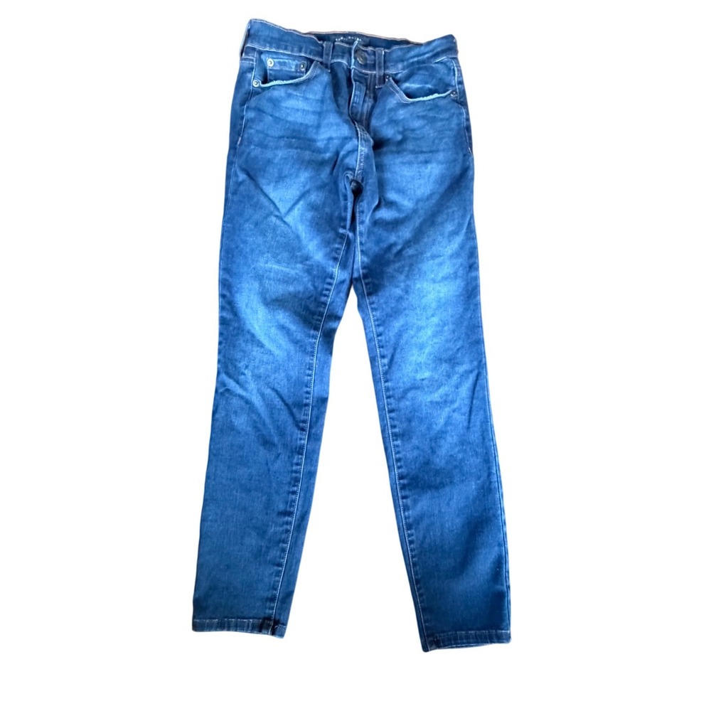 Aeropostale Womens High Rise Jegging Medium Wash Blue Denim Jeans Size 2 Short